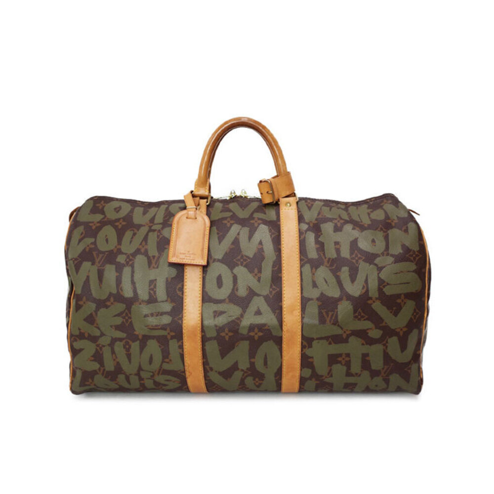 Louis Vuitton Monogram Graffiti Keepall Boston Bag